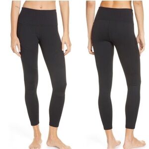 Zella Ribbed Black‎ High Waist Leggings